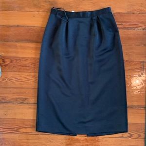 Vintage Pencil Skirt Black Sz 10